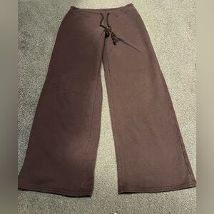 Brown straight leg pants